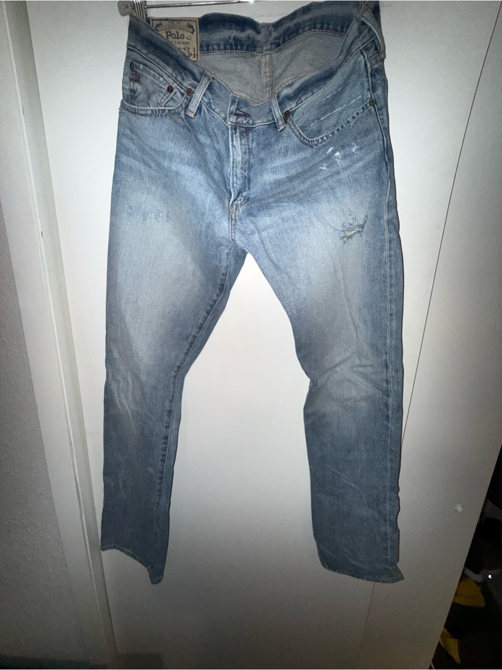 Ralph Lauren Light Blue Slim Straight Jeans 34x34
